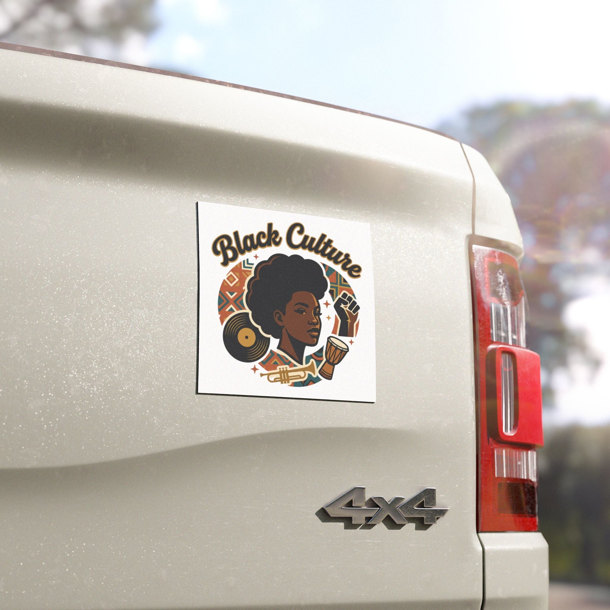 Car Magnet — "Black Culture" Afrocentric Design Vinyl Magnet