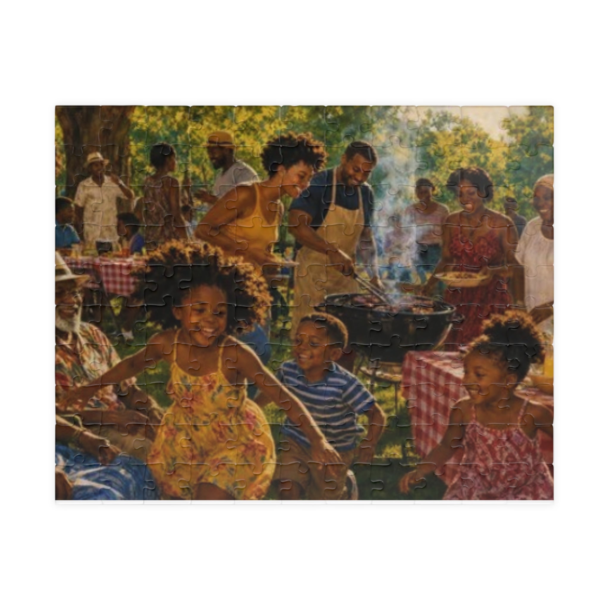 Family Backyard Barbecue Puzzle | 110 Piece